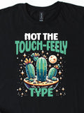 Men's T-Shirt Not The Touch Feely Type Vibrant Nightscape With Cacti And Sparkling Stars Cactus