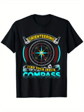 Men's T-Shirt Orienteering Find Your Inner Vintage Style Adventure Compass