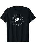 Men's T-Shirt Park City Utah Snowboarder Among Sharp Mountain Air