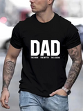 Men's T-Shirt Dad The Man The Myth The Legend Bold Letters Statement Shirt