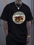 Men's T-Shirt Tractor Heart Country Soul Vintage Red Classic Farm Tractor