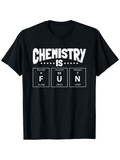 Men's T-Shirt Chemistry Is Fun With Periodic Elements And Playful Science Theme