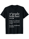 Men's T-Shirt Third Grade Teacher Definition Exceptional Quote T Shirt