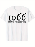 Men's T-Shirt Nawa Forgieta Rustic Ancient Text With Stylized Numbers And Letters T Shirt