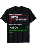 Men's T-Shirt New Password Weak Red Chain And Strong Green Chain Password