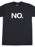 Men's T-Shirt No Bold White Letters On Solid Black Shirt