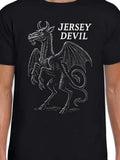 Men's T-Shirt Jersey Devil Mythical Creature With Wings And Horned Dragon