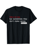 Men's T-Shirt Haikus Are Easy But Sometimes They Dont Make Sense Refrigerator