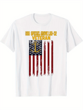 Men's T-Shirt US Coast Guard Veteran Distressed Flag With Golden Anchor