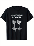 Men's T-Shirt Clove Hitch Reminder Easy Steps Guide For Tying Knot