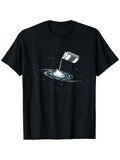 Men's T-Shirt Surreal Night Sky With Milky Way Pouring Into Cosmic Whirlpool