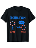Men's T-Shirt Organic Exam Chemistry Joke With Molecules And Funny Speech Bubble