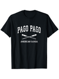 Men's T-Shirt Pago Pago American Samoa Vintage Oars And Nautical Motif T Shirt