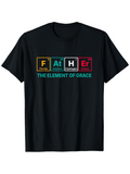 Men's T-Shirt Father The Element Of Grace With Colorful Periodic Table Graphic