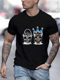 Men's T-Shirt My Bucket List Ice Chilled Bottles With Two Metal Buckets