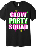 Men's T-Shirt Glow Party Squad Neon Splash Colors With Glowing Paint Effects