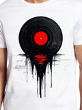 Men's T-Shirt Melting Reflections With Sunlight Over A Dripping Vinyl Record