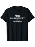 Men's T-Shirt Palm Desert 1973 California With Roaming Bear Silhouette