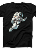 Men's T-Shirt Drifting Among Shadows In Silent Outer Space Astronaut