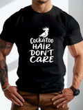 Men's T-Shirt Cockatoo With Whimsical Text Among Playful Typography Bird