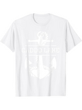 Men's T-Shirt Good Vibes Nautical Rope And Anchor Design White Anchor