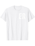 Men's T-Shirt Minimalist Bold White Letters On Soft Cotton Shirt
