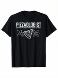 Men's T-Shirt Pizzalogist Chemistry Elements With Pizza Slice Science Graphic T Shirt