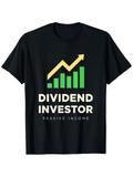 Men's T-Shirt Dividend Investor Passive Income Green Arrow Chart Graphic