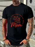 Men's T-Shirt Beautiful Loved Strong Woman Surrounded By Flowers Mom