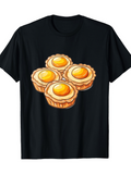 Men's T-Shirt Sweet Golden Crust Pastries With Shiny Baked Surface Tart