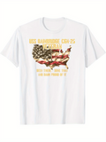 Men's T-Shirt Proud United States Flag Over Bold Veteran Statement Map