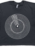 Men's T-Shirt Celestial Concentric Circles Featuring Science Inspired Planet Names