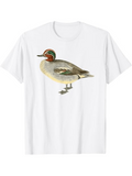 Men's T-Shirt Naturalistic Bird Illustration With Subtle Earth Tone Plumage Duck