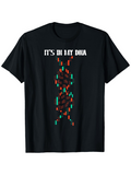 Men's T-Shirt Its In My Dna Colorful Genetic Code Under White Text Dna Strand