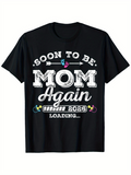 Men's T-Shirt Soon To Be Mom Again Colorful Baby Items With Loading Bar