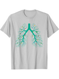 Men's T-Shirt Whimsical Tree Branches Flowing Through Dreamlike Human Lungs