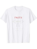 Men's T-Shirt Faith Hand Drawn Dumbbells Surrounded By Inspirational Text T Shirt