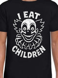 Men's T-Shirt I Eat Children Sinister Clown Face With Wide Grin Ruffled Collar