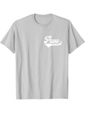 Men's T-Shirt Papa Script Style Text With Bold Retro White Letters Shirt