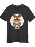 Men's T-Shirt Have My Opinion Cute Cartoon Bear With Glasses Standing