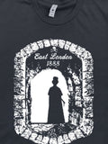 Men's T-Shirt East London 1888 Shadowy Archway Silhouette Surrounded By Stonework Woman