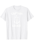 Men's T-Shirt Captain Chuck Classic Nautical Anchor Design T Shirt