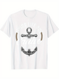 Men's T-Shirt Cruise Life Nautical Rope And Shining Silver Anchor