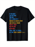 Men's T-Shirt Funny Running Quote With Motivational Text And Slogan For Runners T Shirt