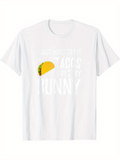 Men's T-Shirt Cartoon Cheese Lettuce Yellow Shell Funny Food Taco