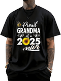 Men's T-Shirt Proud Grandma Of A 2025 Senior With Yellow Sunflower