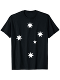 Men's T-Shirt Night Sky With Scattered Bright Shining White Star Shapes