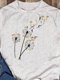 Men's T-Shirt Delicate Dandelions With Seeds Floating Gently Through The Air
