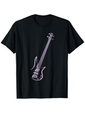 Men's T-Shirt Electric Purple Glow Guitar Under Soft Studio Lights Guitar