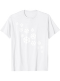 Men's T-Shirt Falling Snowflakes In Wintery Breeze Pattern Snowflake